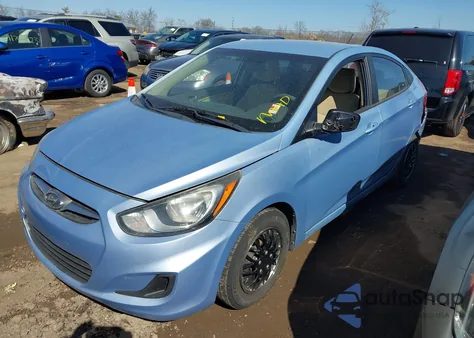 2014 Hyundai Accent Gls from USA, damaged, VIN KMHCT4AE0EU634037